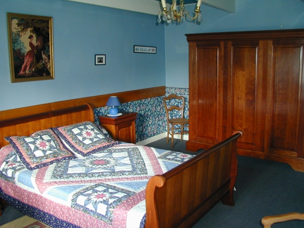 The blue bedroom