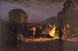 L'Assassinat d'Yves-Marie Audrein, tableau d'Hippolyte Berteaux, Musée des Beaux-Arts de Quimper